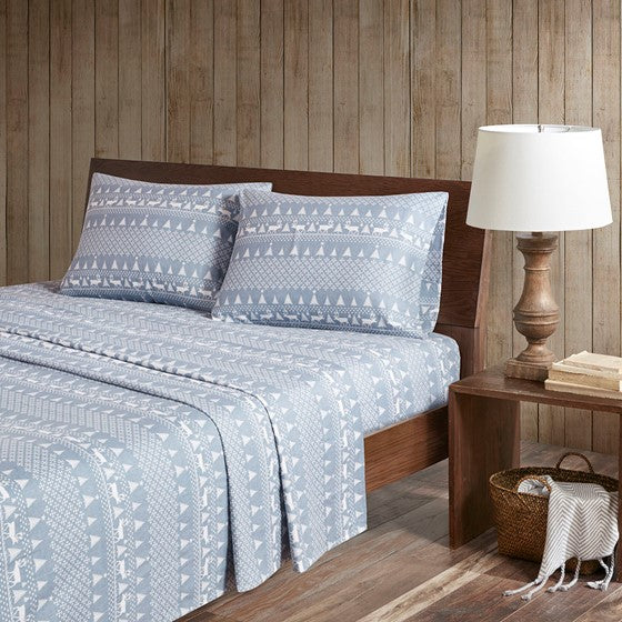 Woolrich 100% Cotton Printed Flannel Sheet Set - Quahog Bay Bedding
