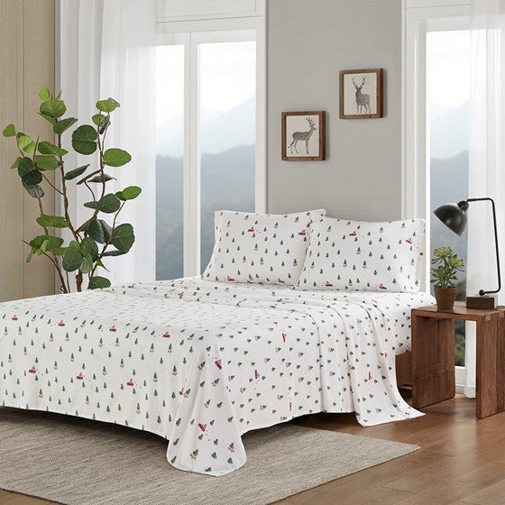 Woolrich 100% Cotton Printed Flannel Sheet Set - Quahog Bay Bedding