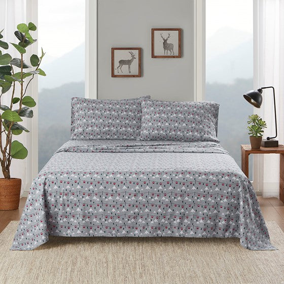 Woolrich 100% Cotton Printed Flannel Sheet Set - Quahog Bay Bedding