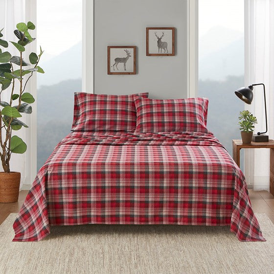 Woolrich 100% Cotton Printed Flannel Sheet Set - Quahog Bay Bedding