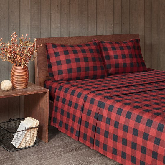 Woolrich 100% Cotton Printed Flannel Sheet Set - Quahog Bay Bedding