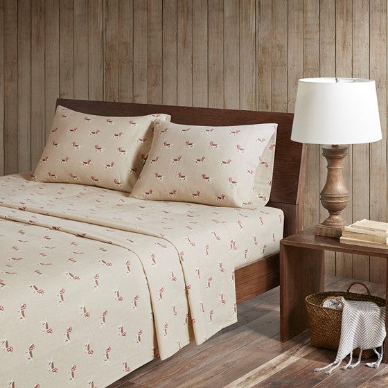 Woolrich 100% Cotton Printed Flannel Sheet Set - Quahog Bay Bedding