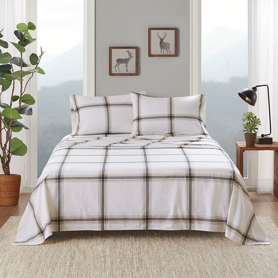 Woolrich 100% Cotton Printed Flannel Sheet Set - Quahog Bay Bedding