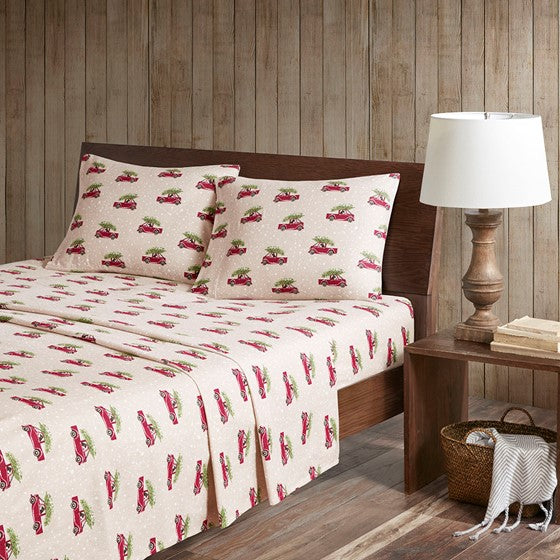 Woolrich 100% Cotton Printed Flannel Sheet Set - Quahog Bay Bedding