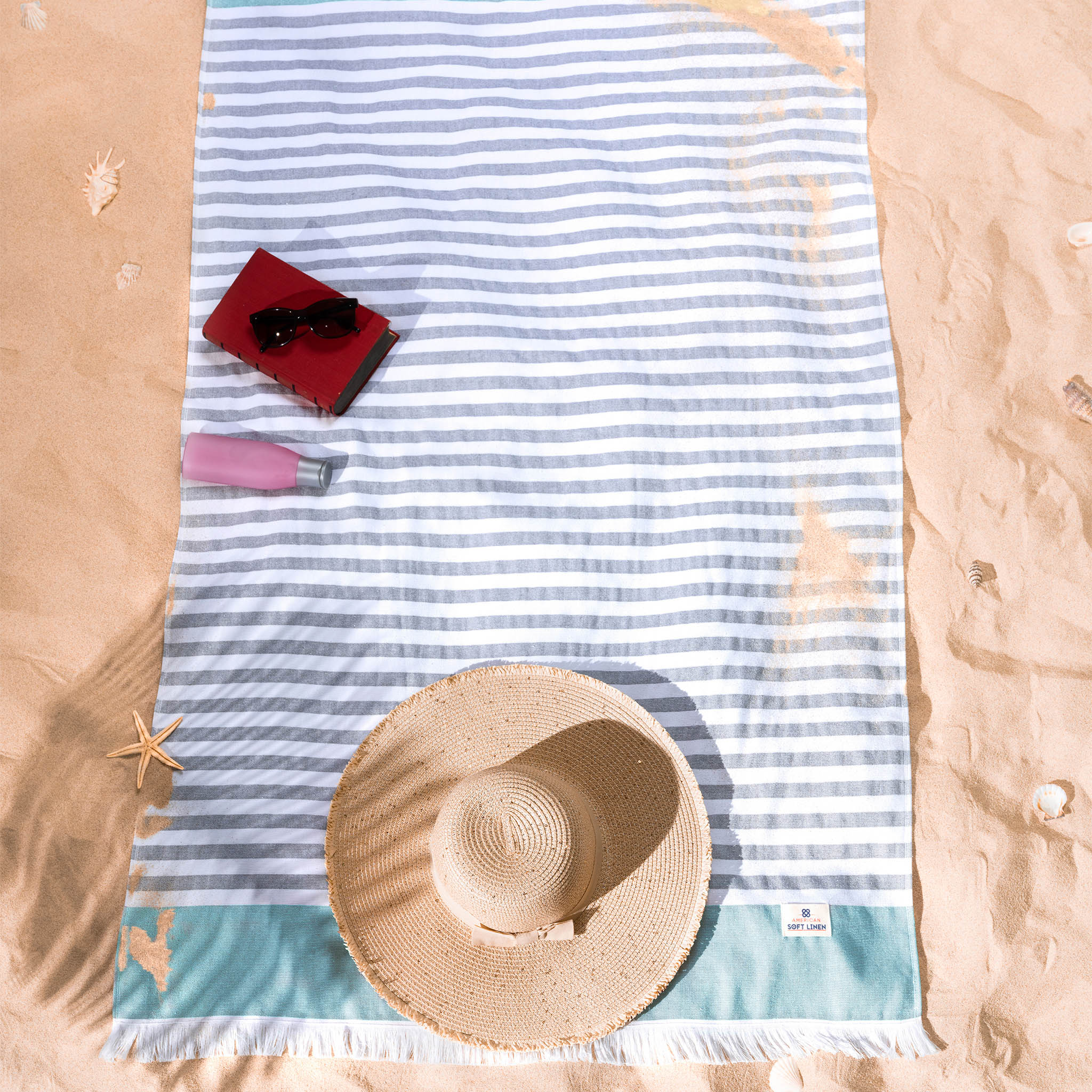 Mediterranean 100% Cotton Turkish Bath Towels