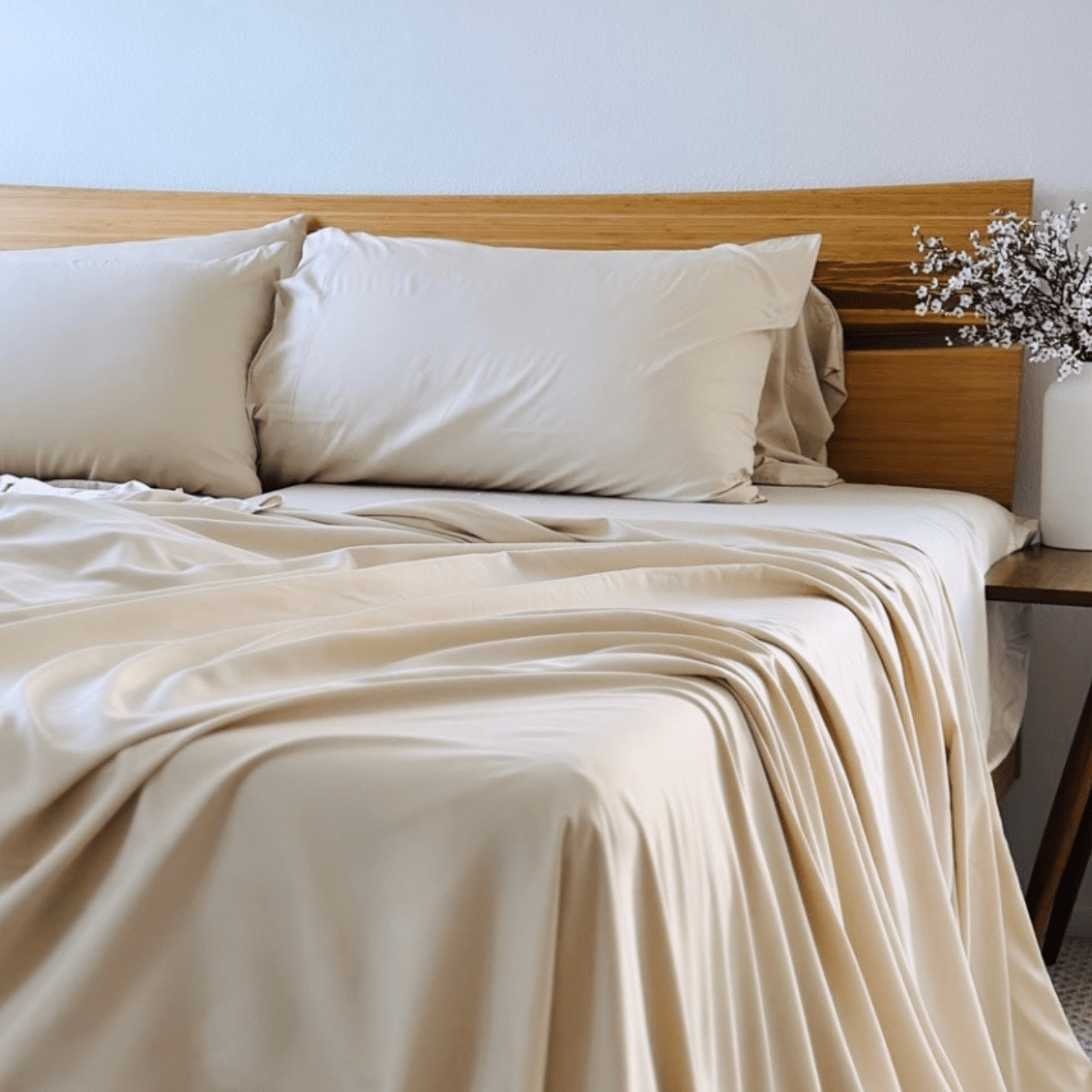 Bamboo Pillowcase Set 330TC Copper Infused
