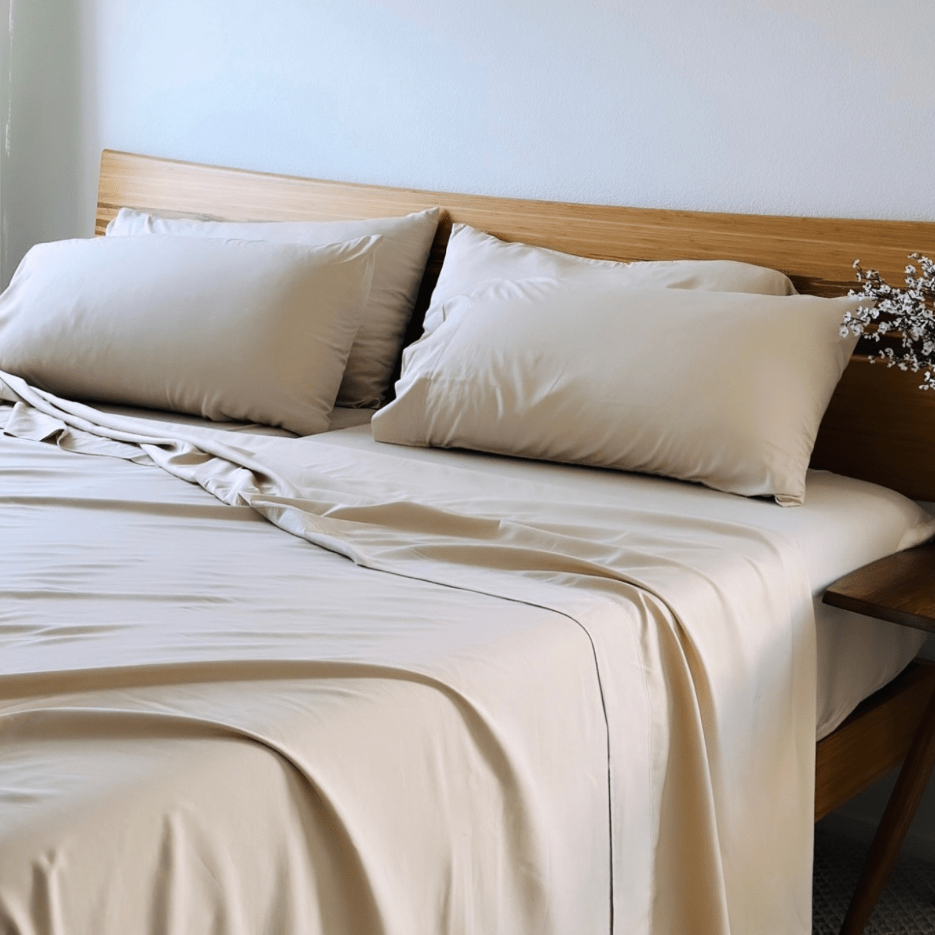 Bamboo Pillowcase Set 330TC Copper Infused