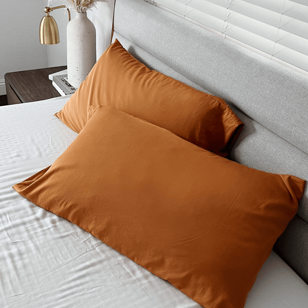 Bamboo Pillowcase Set 330TC Copper Infused