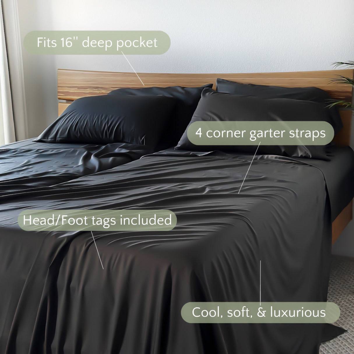 Bamboo Sheets 330TC Copper Infused