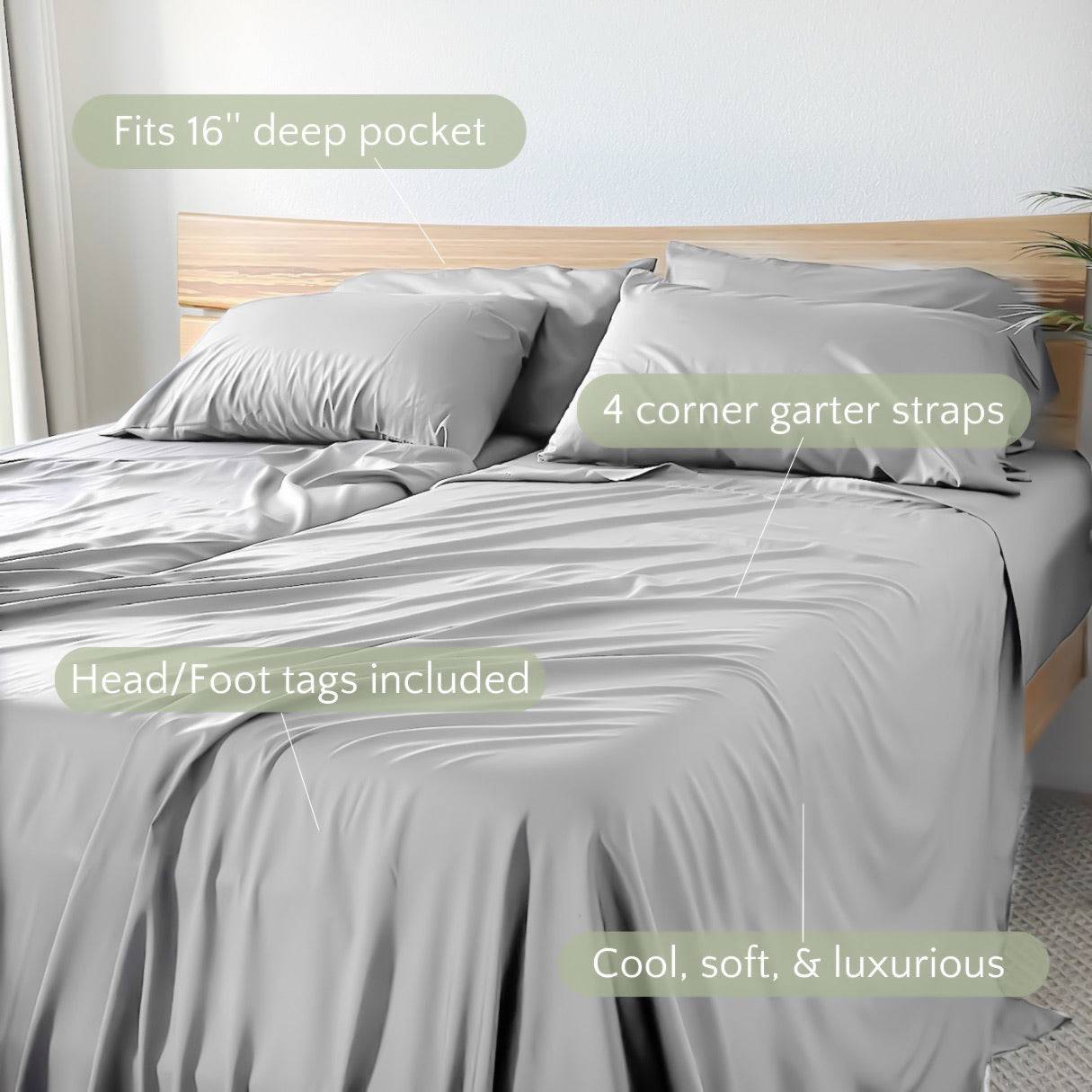 Bamboo Sheets 330TC Copper Infused