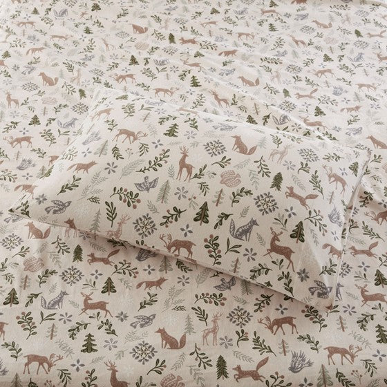 Ultra Soft Split King 5PC Flannel 100% Cotton Flannel Sheets