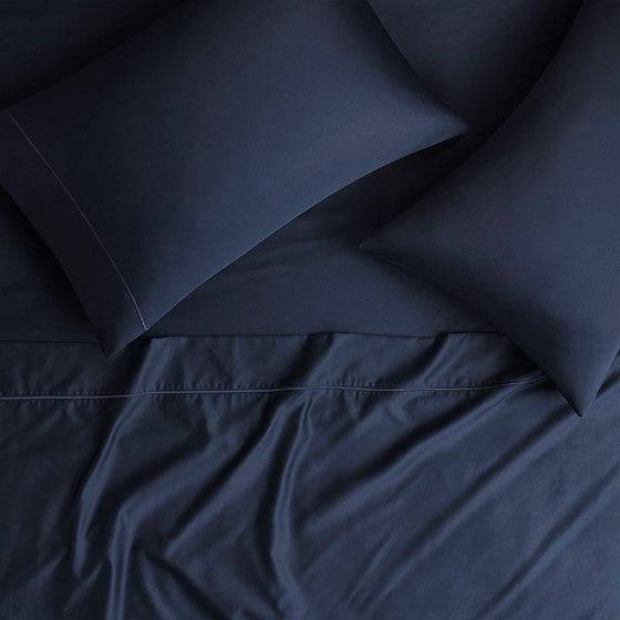 Madison Park Luxury 600TC 100% Pima Cotton Sheet Set With Beautiful Hem Stitching