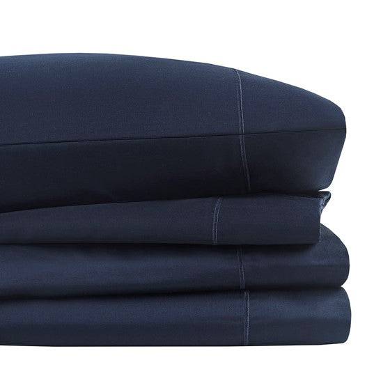 Madison Park Luxury 600TC 100% Pima Cotton Sheet Set With Beautiful Hem Stitching