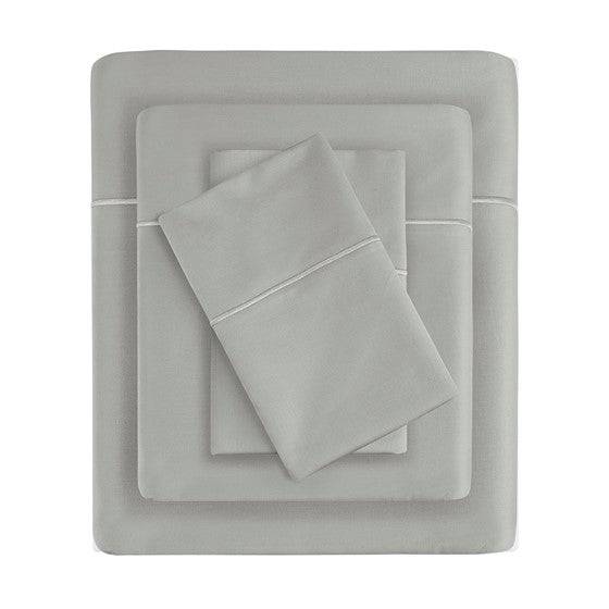 Madison Park Luxury 600TC 100% Pima Cotton Sheet Set With Beautiful Hem Stitching