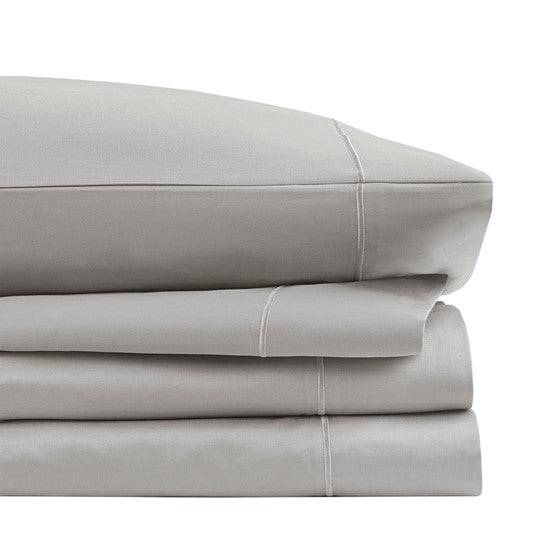 Madison Park Luxury 600TC 100% Pima Cotton Sheet Set With Beautiful Hem Stitching