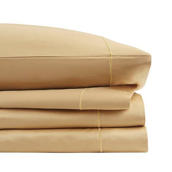 Madison Park Luxury 600TC 100% Pima Cotton Sheet Set With Beautiful Hem Stitching
