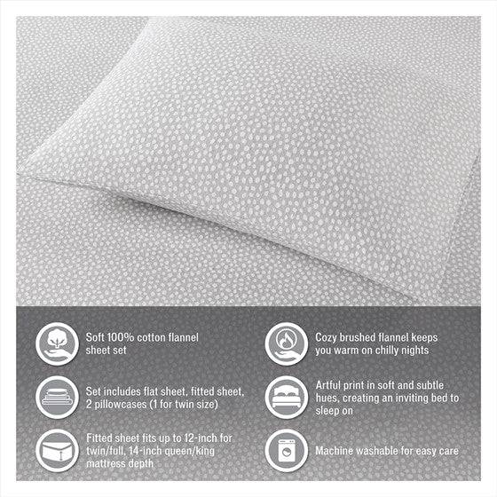 Sleep Philosophy Flannel 100% Cotton Flannel Sheet Set Solid & Prints