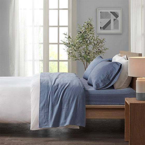 Sleep Philosophy Ultra Soft Flannel 100% Cotton Flannel Sheet Set Solid & Printed Sets - Quahog Bay Bedding