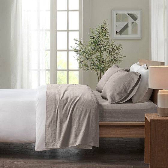 Sleep Philosophy Ultra Soft Flannel 100% Cotton Flannel Sheet Set Solid & Printed Sets - Quahog Bay Bedding