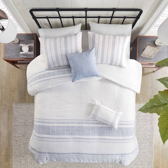 Morgan 5 Piece Cotton Jacquard Duvet Set