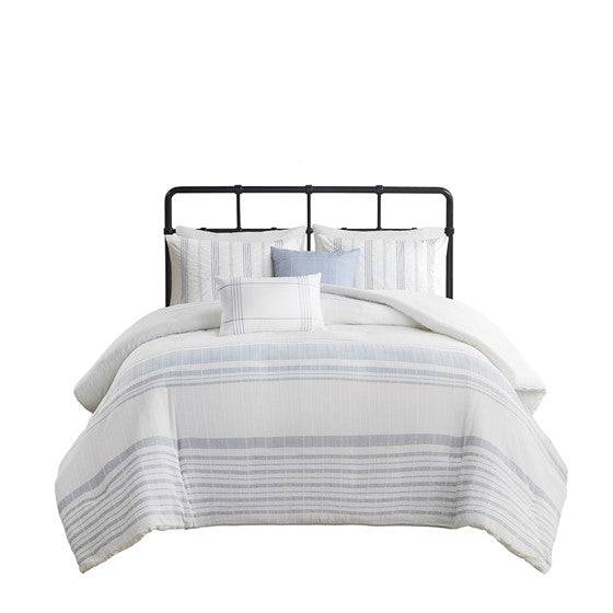 Morgan 5 Piece Cotton Jacquard Duvet Set