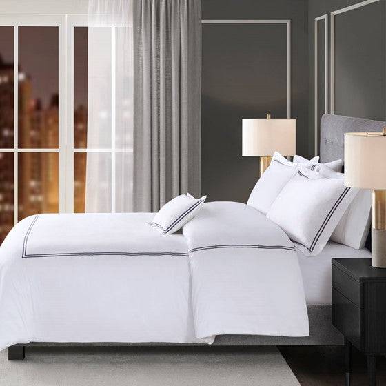 Luxury 500TC Cotton Embroidered Comforter Set 5PC